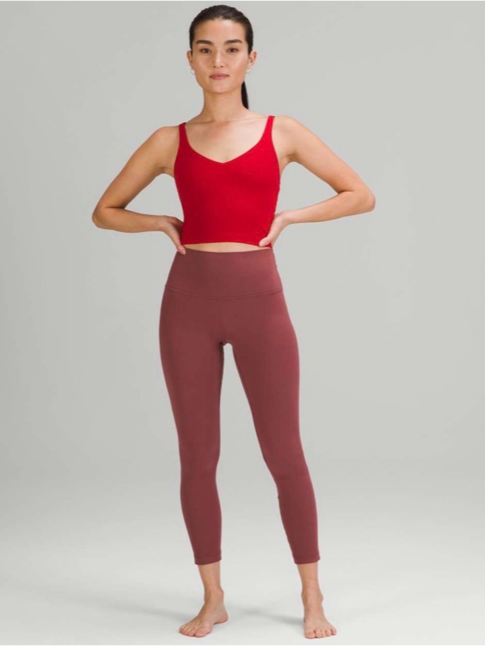 lululemon Dark Red Lunar New Year Align Tank